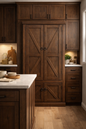 Rustic Promo Double-Door Pantry – Solid Wood Kitchen Storage Cabinet (Made in USA)