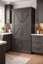 Rustic Promo Double-Door Pantry – Solid Wood Kitchen Storage Cabinet (Made in USA)