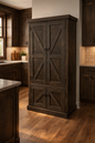Rustic Promo Double-Door Pantry – Solid Wood Kitchen Storage Cabinet (Made in USA)