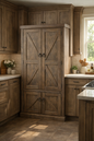 Rustic Promo Double-Door Pantry – Solid Wood Kitchen Storage Cabinet (Made in USA)