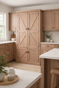 Rustic Promo Double-Door Pantry – Solid Wood Kitchen Storage Cabinet (Made in USA)