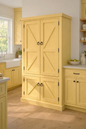 Rustic Promo Double-Door Pantry – Solid Wood Kitchen Storage Cabinet (Made in USA)