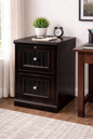 Poplar 2 Drawer File Cabinet – Solid Wood Lateral File Cabinet for Home Office (Made in USA)
