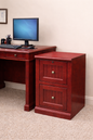Poplar 2 Drawer File Cabinet – Solid Wood Lateral File Cabinet for Home Office (Made in USA)