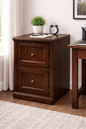 Poplar 2 Drawer File Cabinet – Solid Wood Lateral File Cabinet for Home Office (Made in USA)