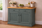 Poplar Kitchen Island with Flip-Up Top – Solid Wood Kitchen Storage & Prep Station (Made in USA)