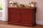 Poplar Kitchen Island with Flip-Up Top – Solid Wood Kitchen Storage & Prep Station (Made in USA)