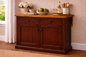 Poplar Kitchen Island with Flip-Up Top – Solid Wood Kitchen Storage & Prep Station (Made in USA)