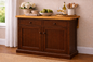 Poplar Kitchen Island with Flip-Up Top – Solid Wood Kitchen Storage & Prep Station (Made in USA)