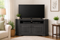 Poplar Curve Corner TV Stand – Solid Wood Corner Entertainment Center (Made in USA)